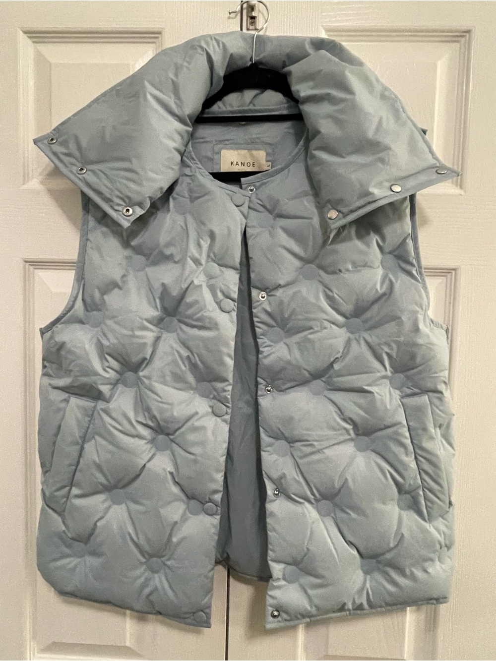 Kanoe Light Blue Quilted Puffer Vest
